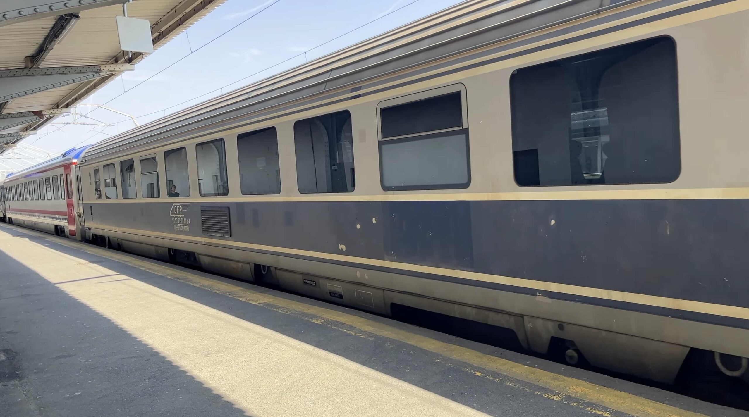 Bucharest train station, on the way to Varna Bulgaria