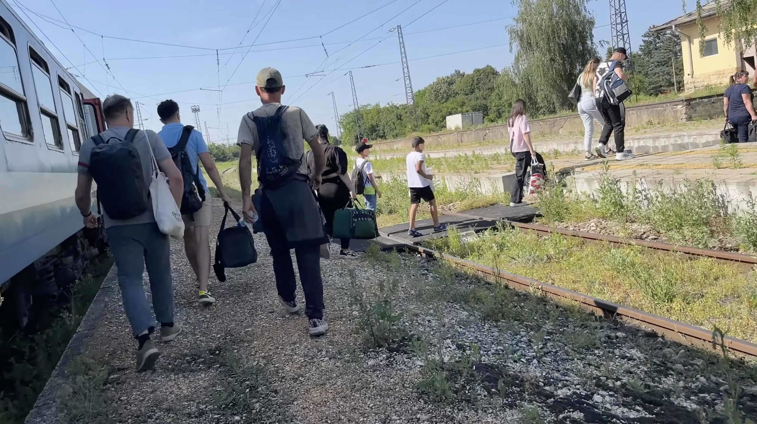 Change from train to bus, Bulgaria