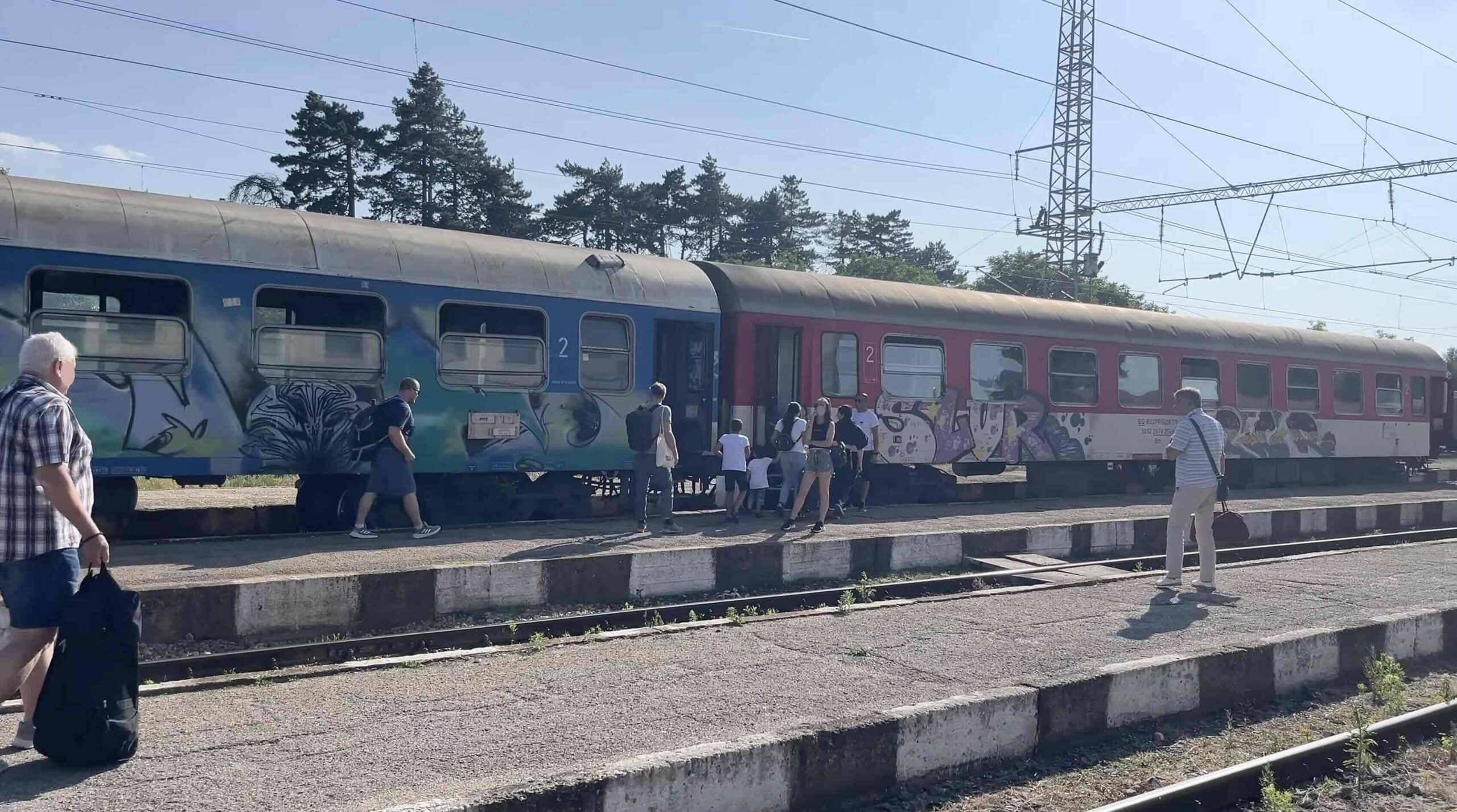 Change back from bus to train, Bulgaria