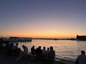 Istanbul Kadikoy Sunset over the Pier