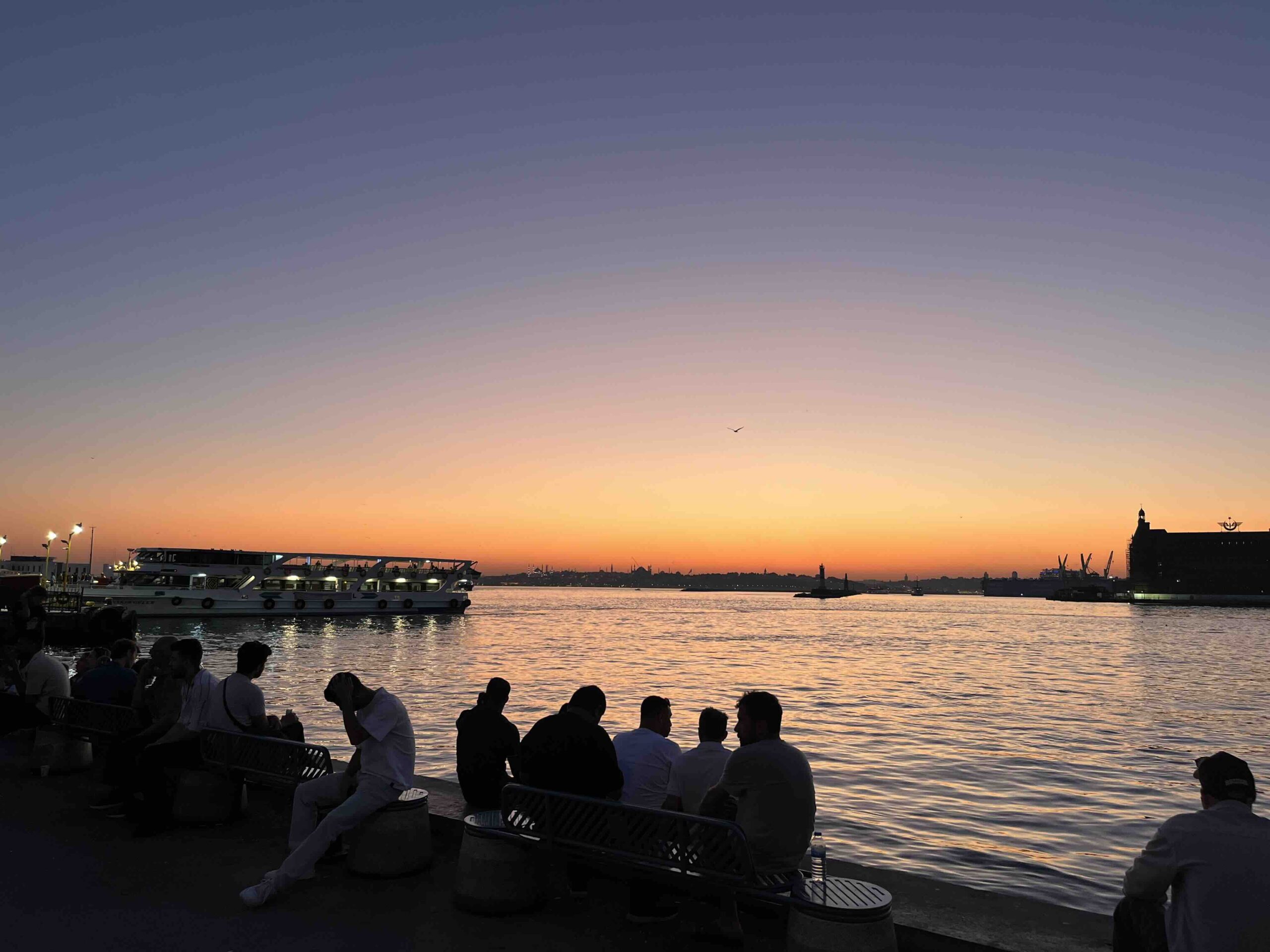 Istanbul Kadikoy Sunset over the Pier