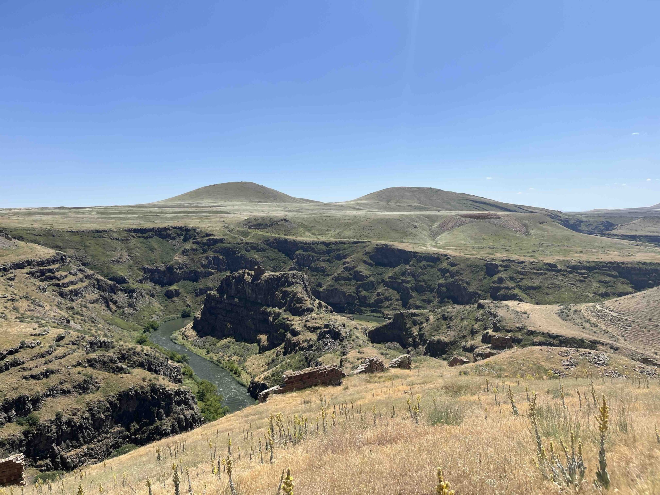 Ani Gorge between Turkey and Armenia