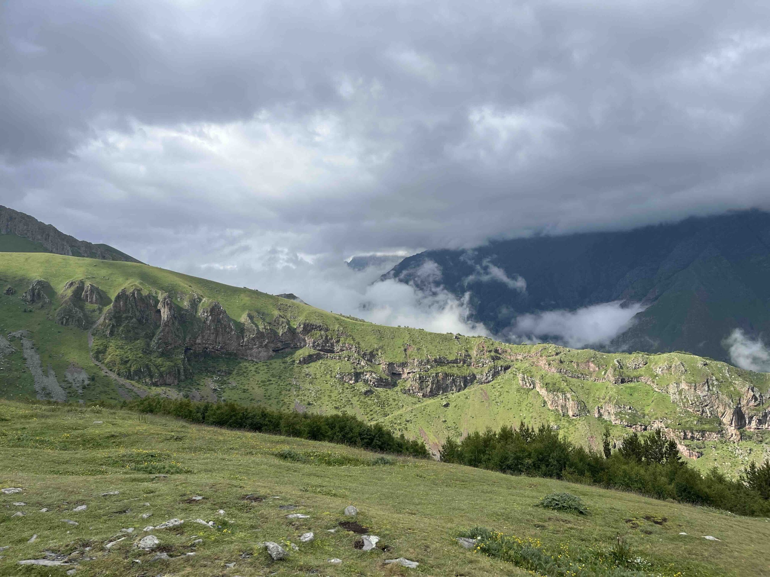 Georgian Mountains around Trinity Church